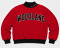Woodland Two Toned Embroidered Women’s Mock Neck