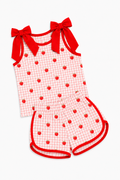 Apple Gingham Shorts Set