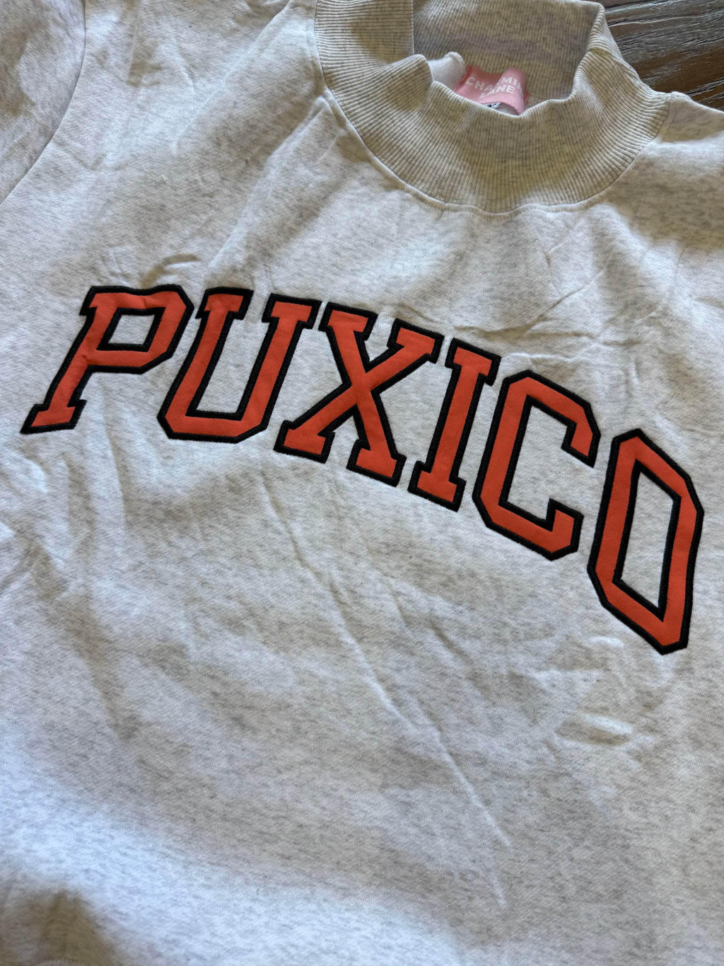 Puxico Embroidered Appliqué Mock Neck