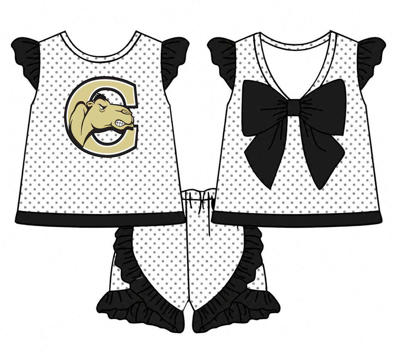 Campbell Bow Short Set