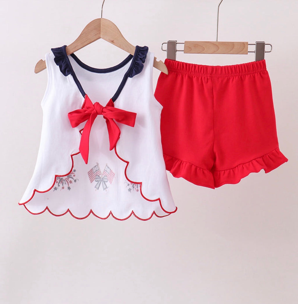 Girls Shorts Swing Back Set