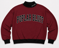 Poplar Bluff Two Toned Embroidered Kids Mock Neck