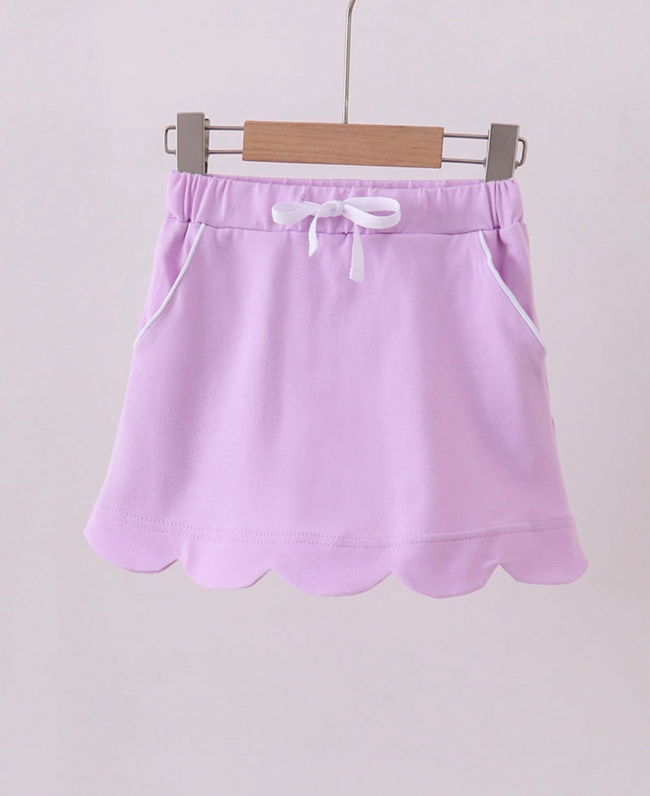 Purple Scallop Skort