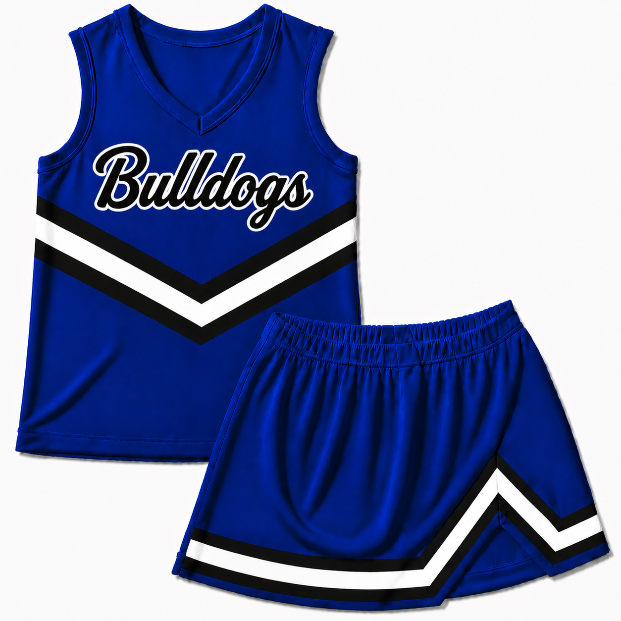 Bulldogs (blue) Two Piece Cheer Uniform