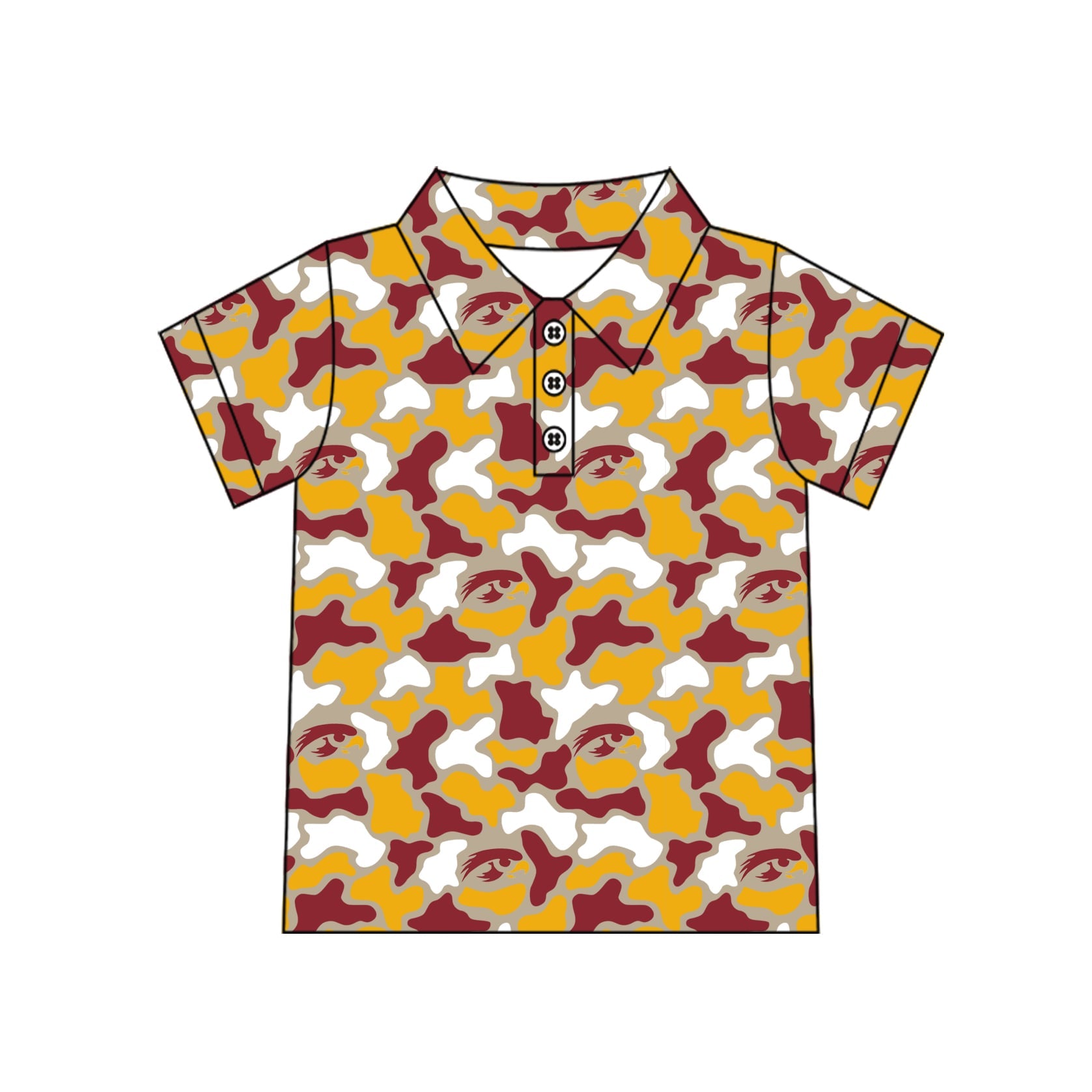Camo Kelly Polo