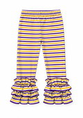 Purple and Yellow Striped Pants