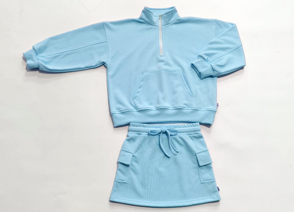 Quarterzip Skirt Sets