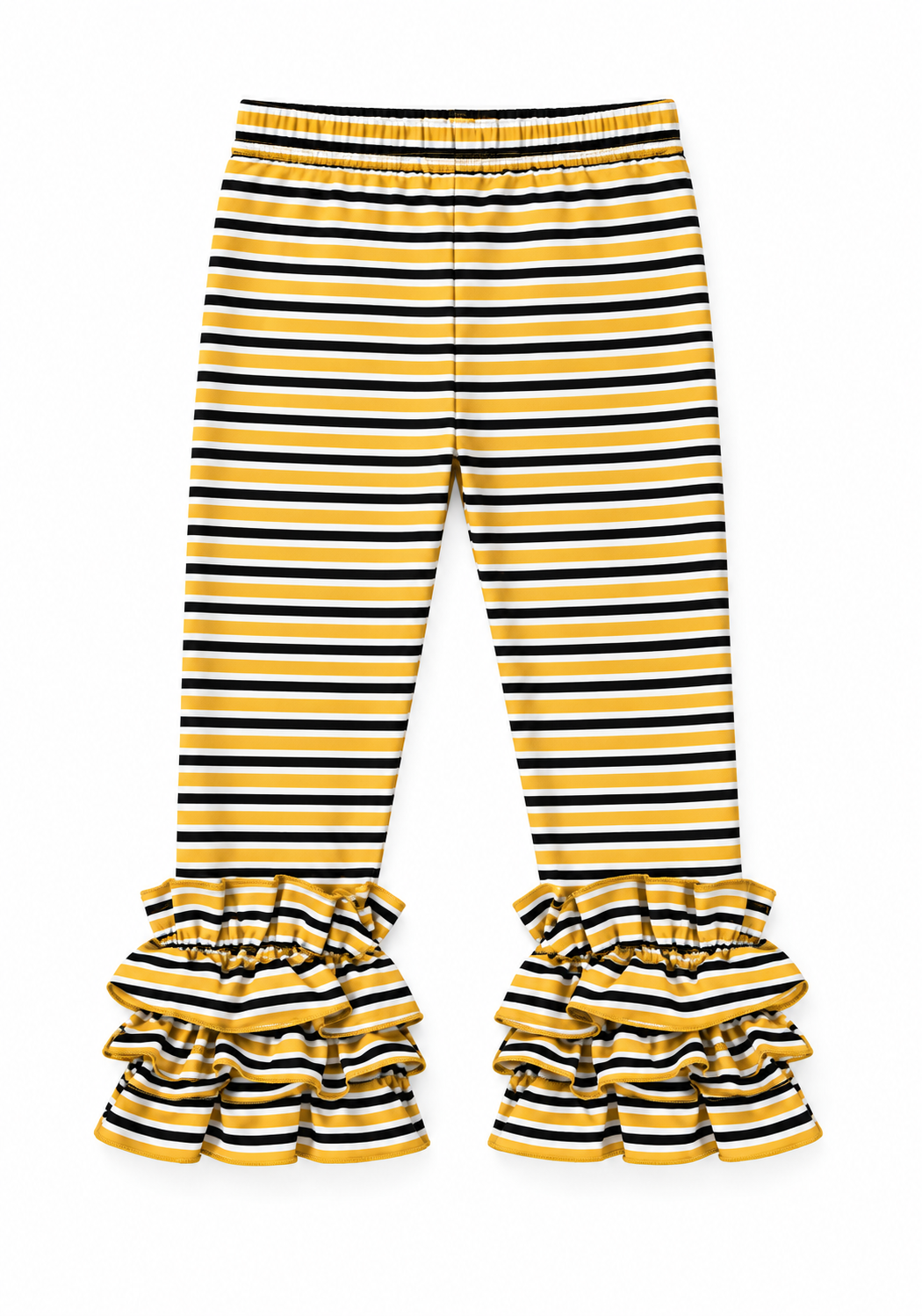 Black and Yellow Striped Pants