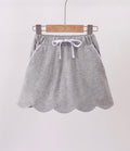 Grey Scallop Skort