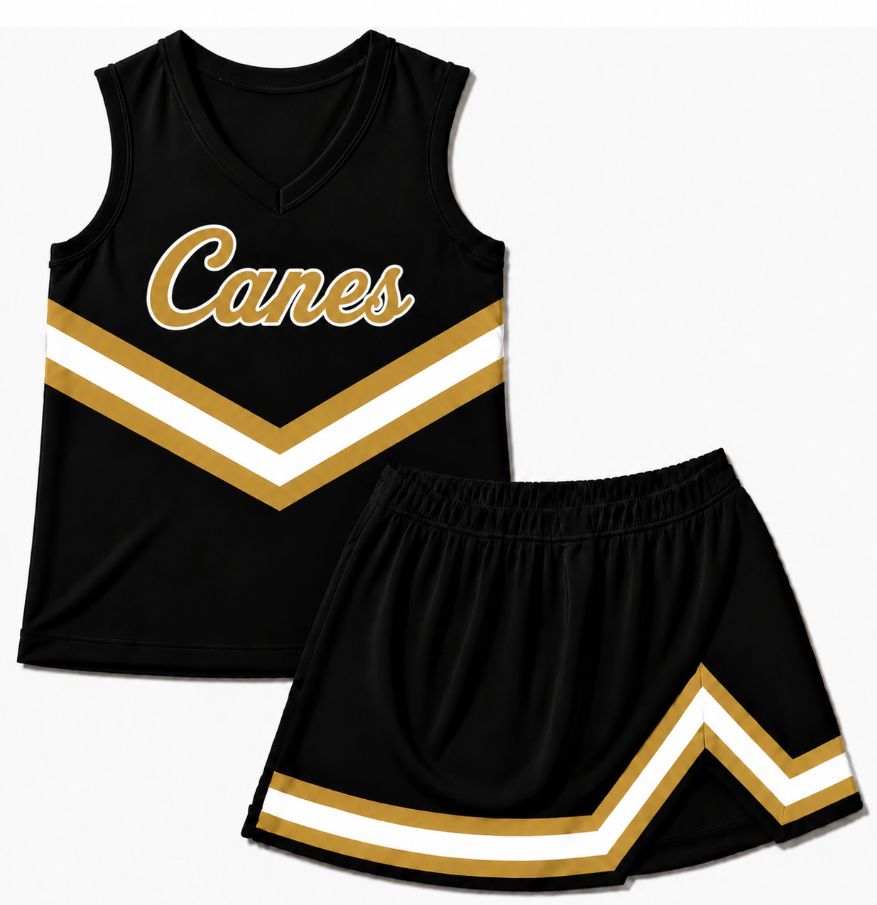 Canes Two Piece Cheer Uniform