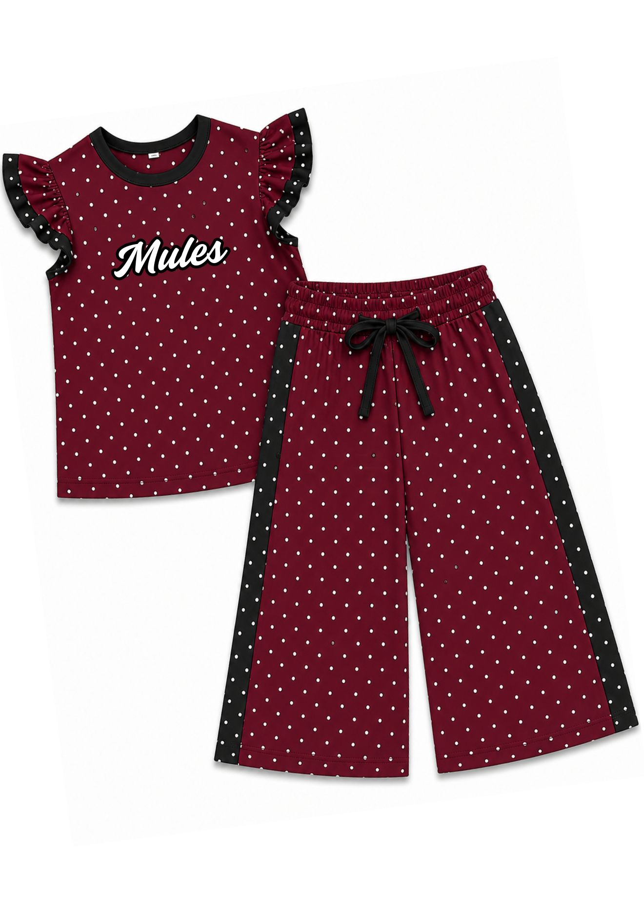 Maroon Mules Set