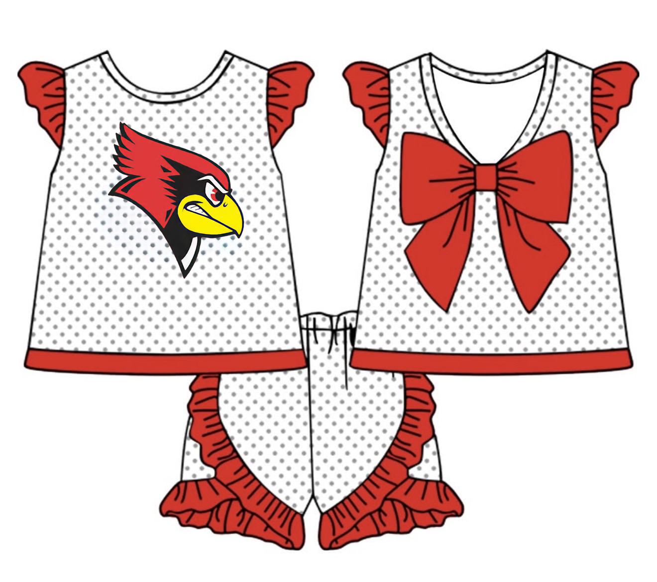 East Carter Bow Short Set