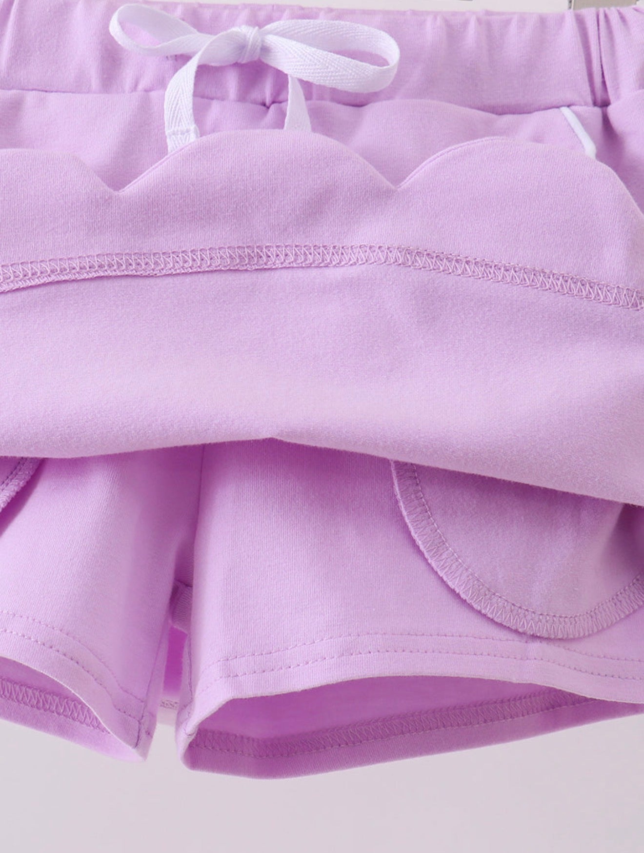 Purple Scallop Skort
