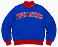 Twin Rivers Two Toned Embroidered Kids Mock Neck