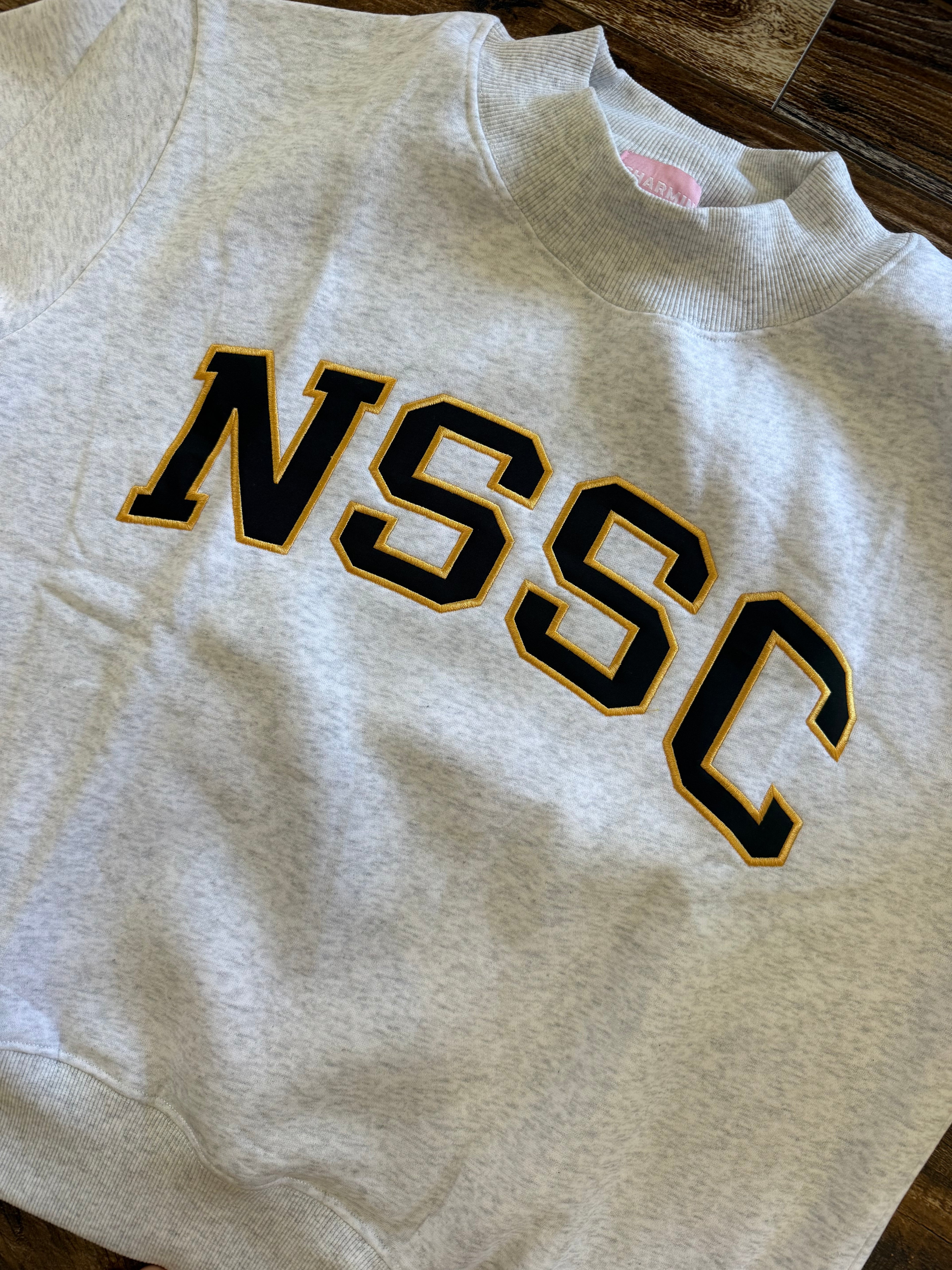 NSSC Appliqué Embroidered Mock Neck