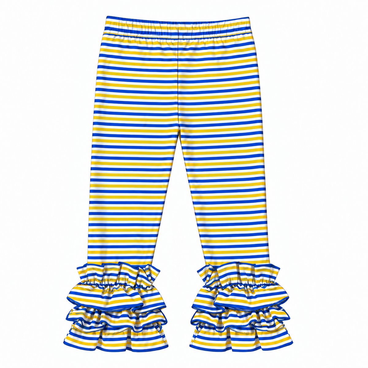 Royal Blue and Yellow Striped Pants