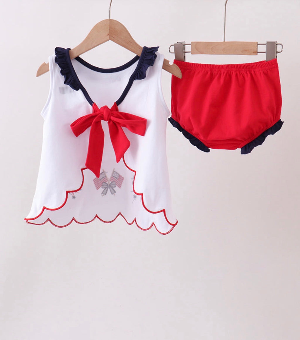 Girls Bloomer Shorts Swing Back Set