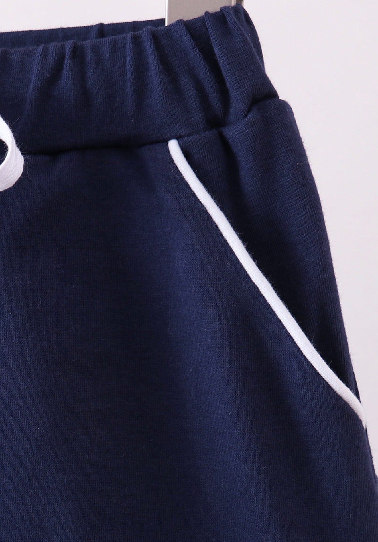 Navy Scallop Skort