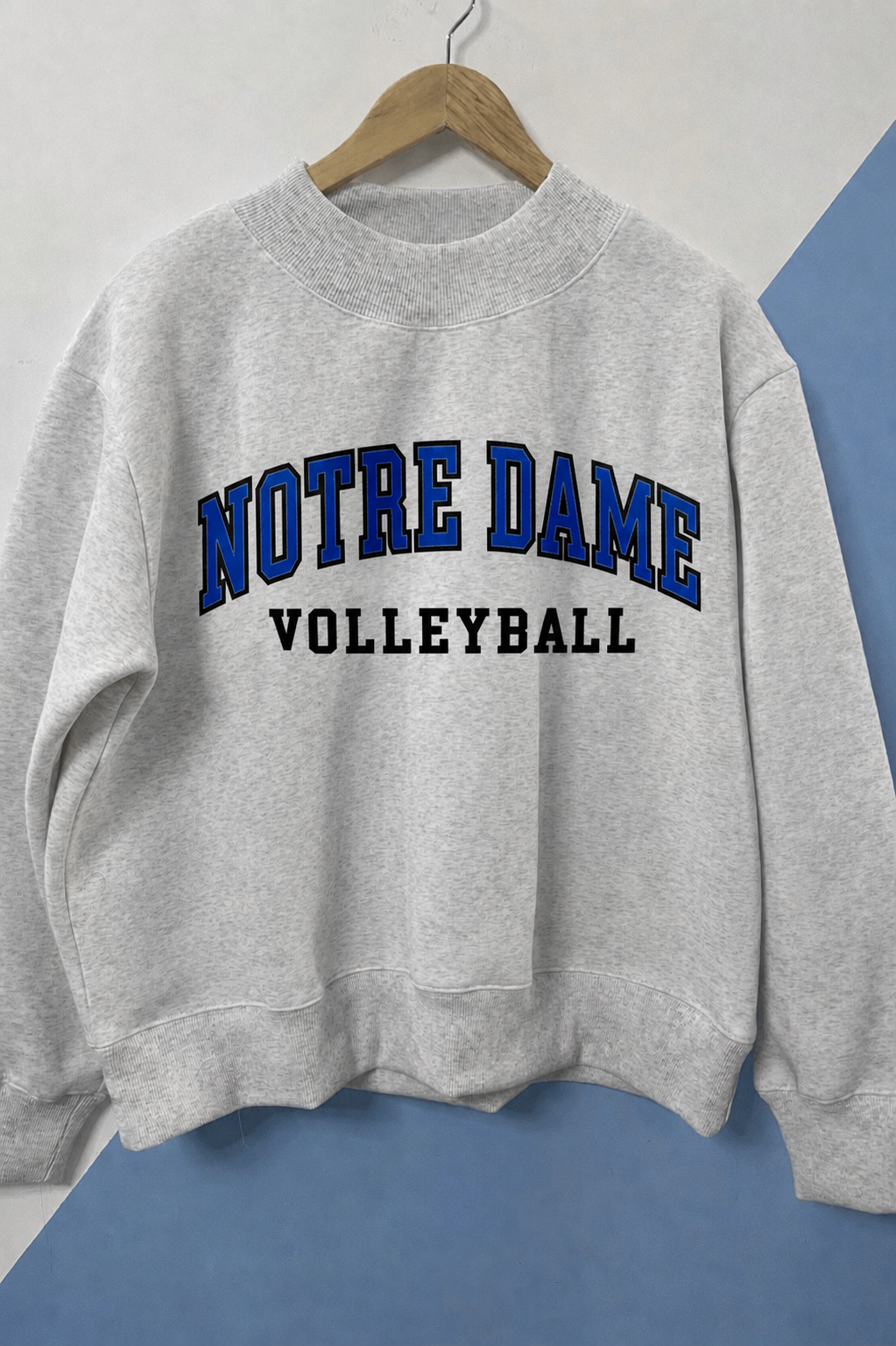 Notre Dame Volleyball EMBROIDERED Mock Neck