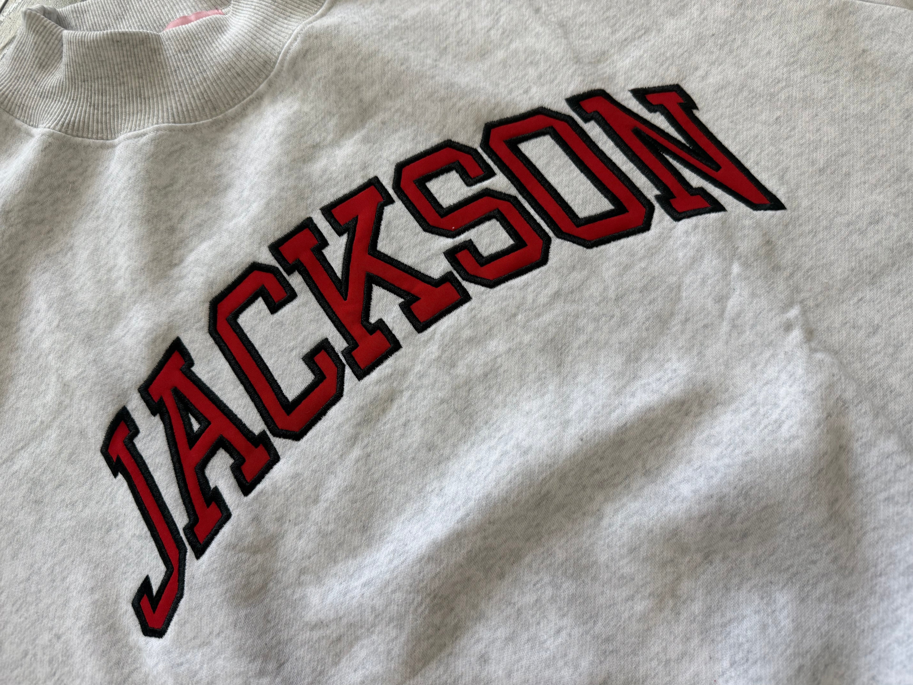 Jackson Embroidered Appliqué Mock Neck