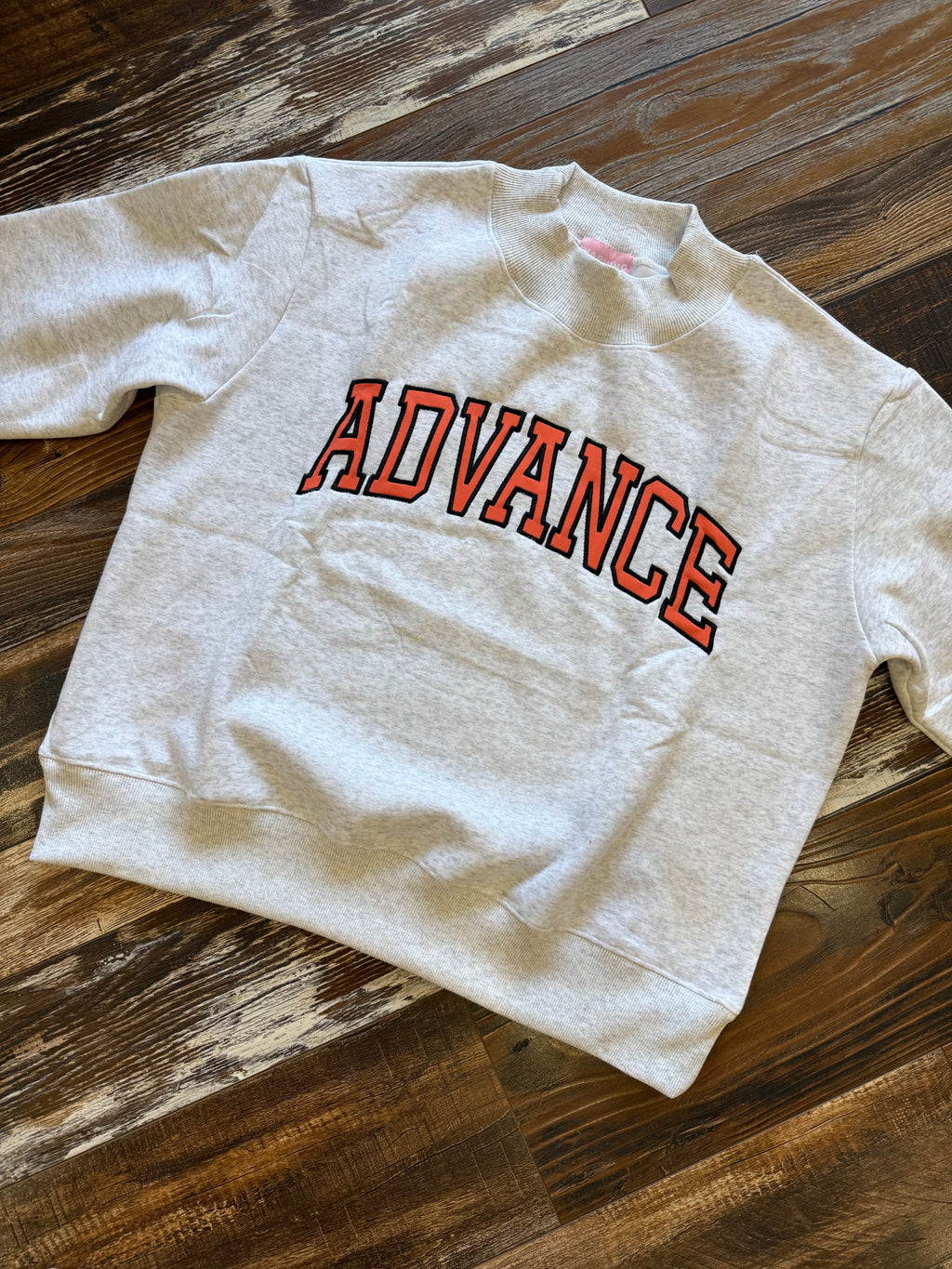 Advance Embroidered Appliqué Mock Neck