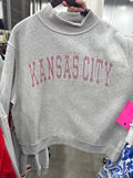 Kansas City Red & White Seersucker Appliqué