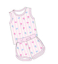 Pink Stripe Short Set No Bows