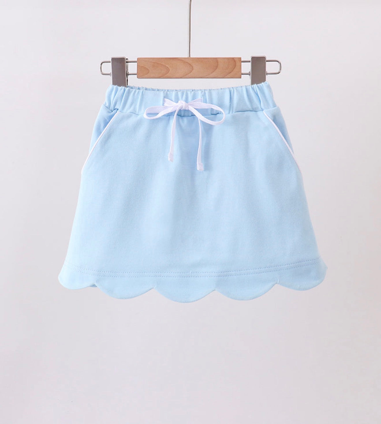Blue Scallop Skort