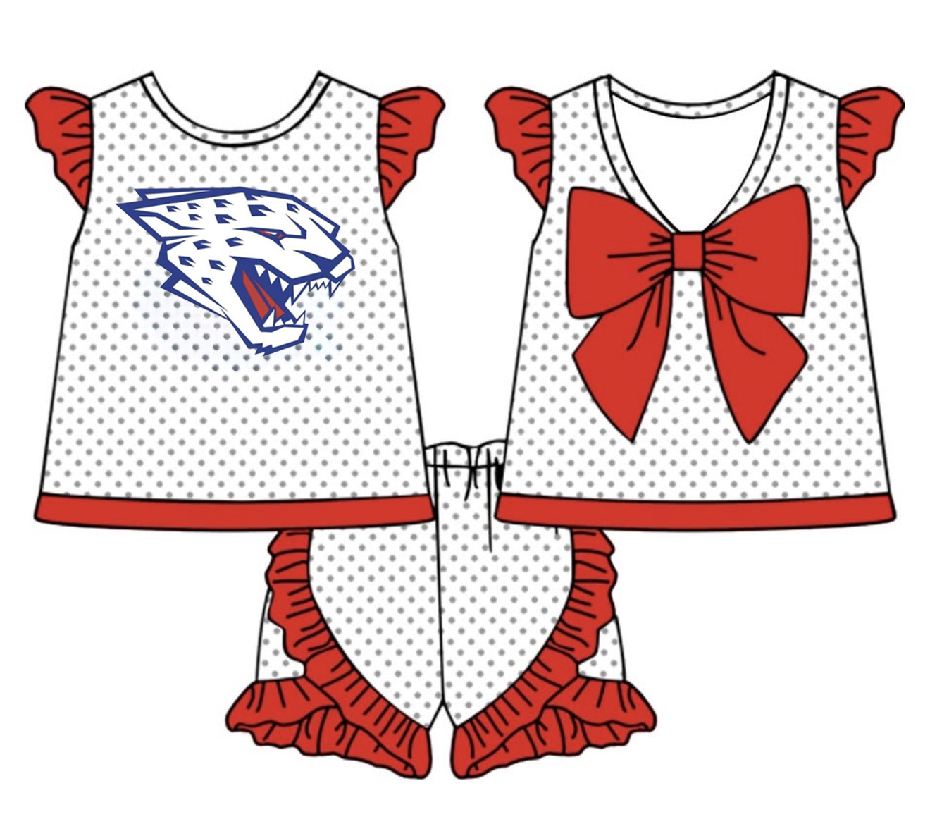 Jaguars Bow Short Set