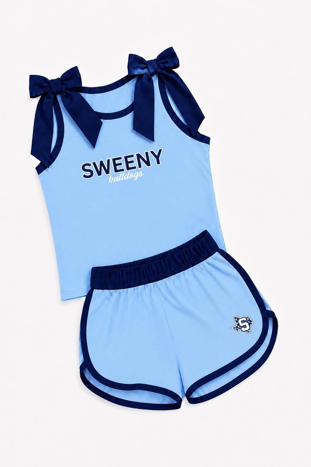 Sweeny Columbia Blue Bow Set