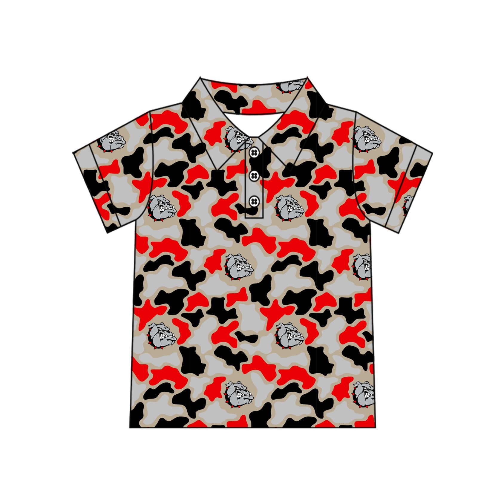 Camo Bulldog Polo