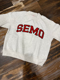 SEMO Embroidered Appliqué Mock Neck