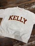 Kelly Embroidered Appliqué Mock Neck