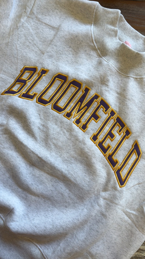 Bloomfield Embroidered Appliqué Mock Neck