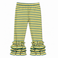 Green and Yellow Striped Pants