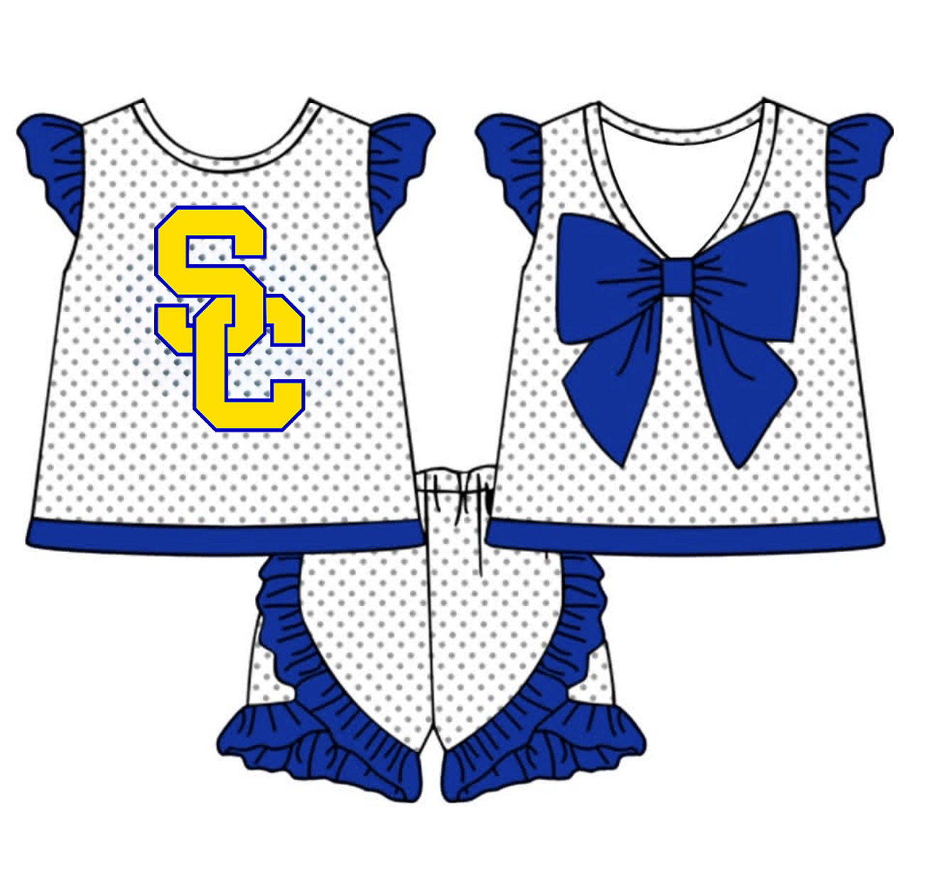 Scott City Bow Short Set