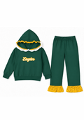 Green and Gold Polka Dot Set